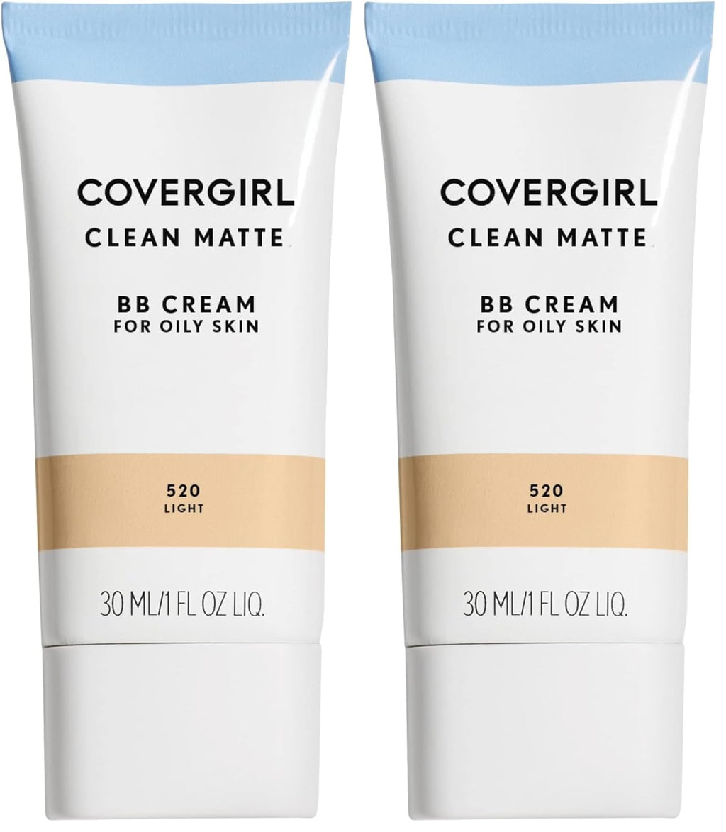 COVERGIRL - Clean Matte BB Cream, Oil-Free, Long-Lasting, Sensitive Skin, Lightweight, 100% Cruelty-Free