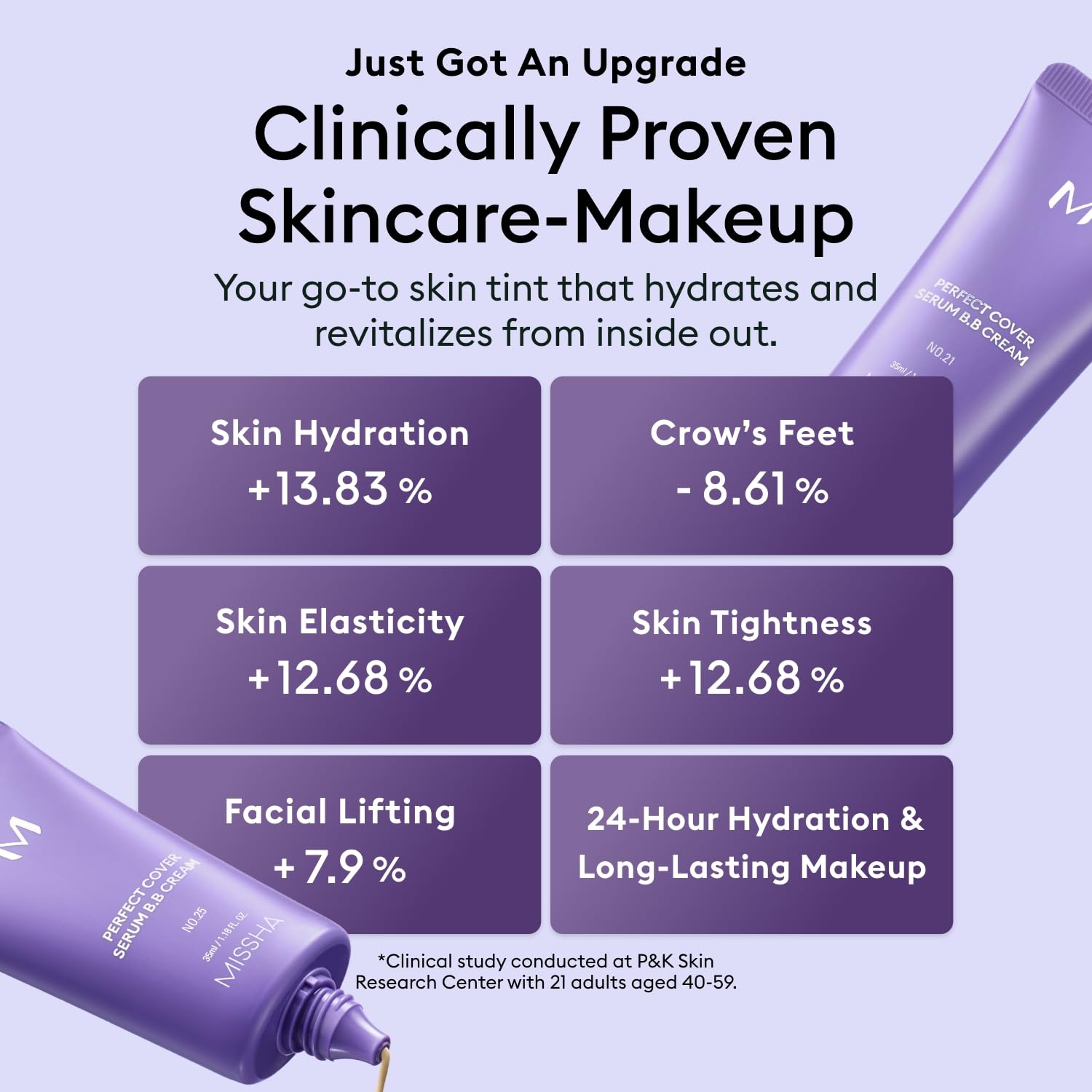 MISSHA M PERFECT COVER SERUM BB CREAM No.23 Natural Beige-Light/Medium with Cool/Neutral Undertone, Skin Tint, Tinted Moisturizer, Skin Care Foundation Makeup, 1.18 Fl oz