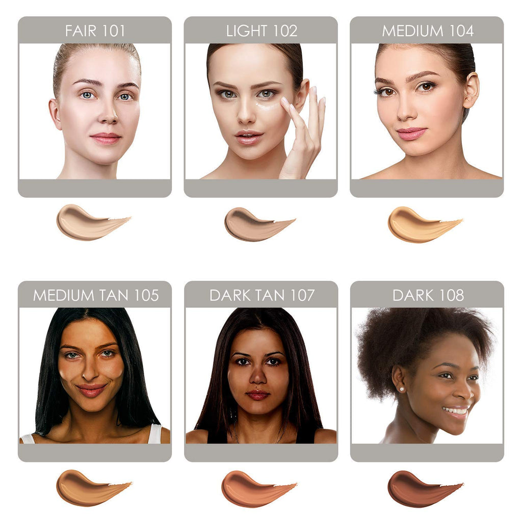 Bellaterra Cosmetics BB Cream - Tinted Moisturizer & Mineral Foundation Makeup, Medium 104 - Lightweight, Oil-Free, Buildable Coverage, Matte Finish, Anti-Aging Concealer, Clean Beauty, 1.69 oz